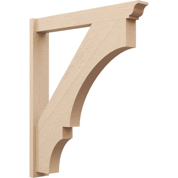 Ekena Millwork 5 1/2-in W x 36-in D x 42-in H Balboa Trad Rough Cedar Woodgrain TimberThane Outlooker, Primed Tan OUTUR055X36X42BOA04RCPR - main